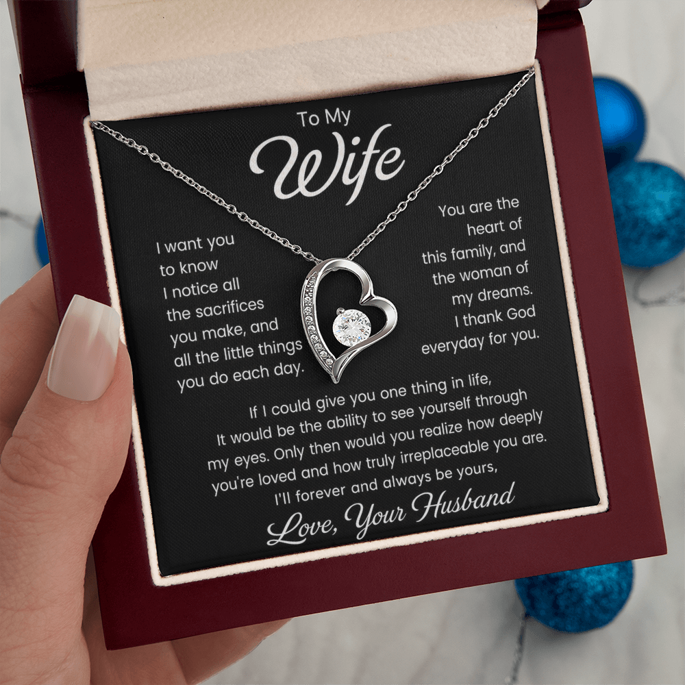 To My Wife – I Thank God for You - Forever Love Necklace