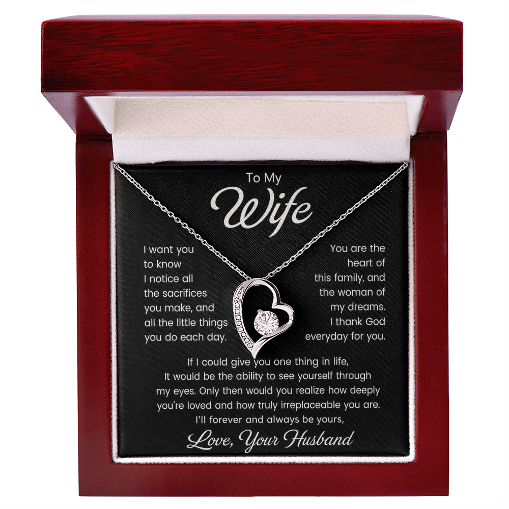 To My Wife – I Thank God for You - Forever Love Necklace