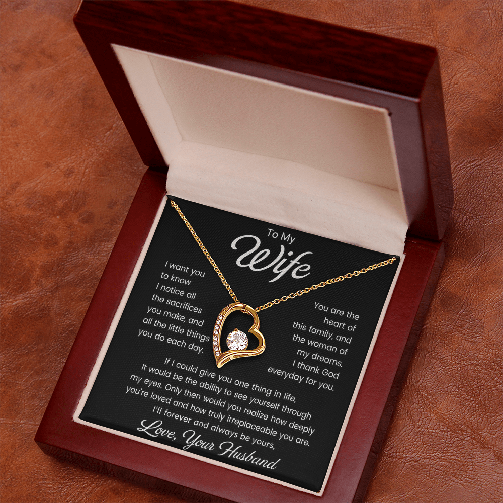 To My Wife – I Thank God for You - Forever Love Necklace