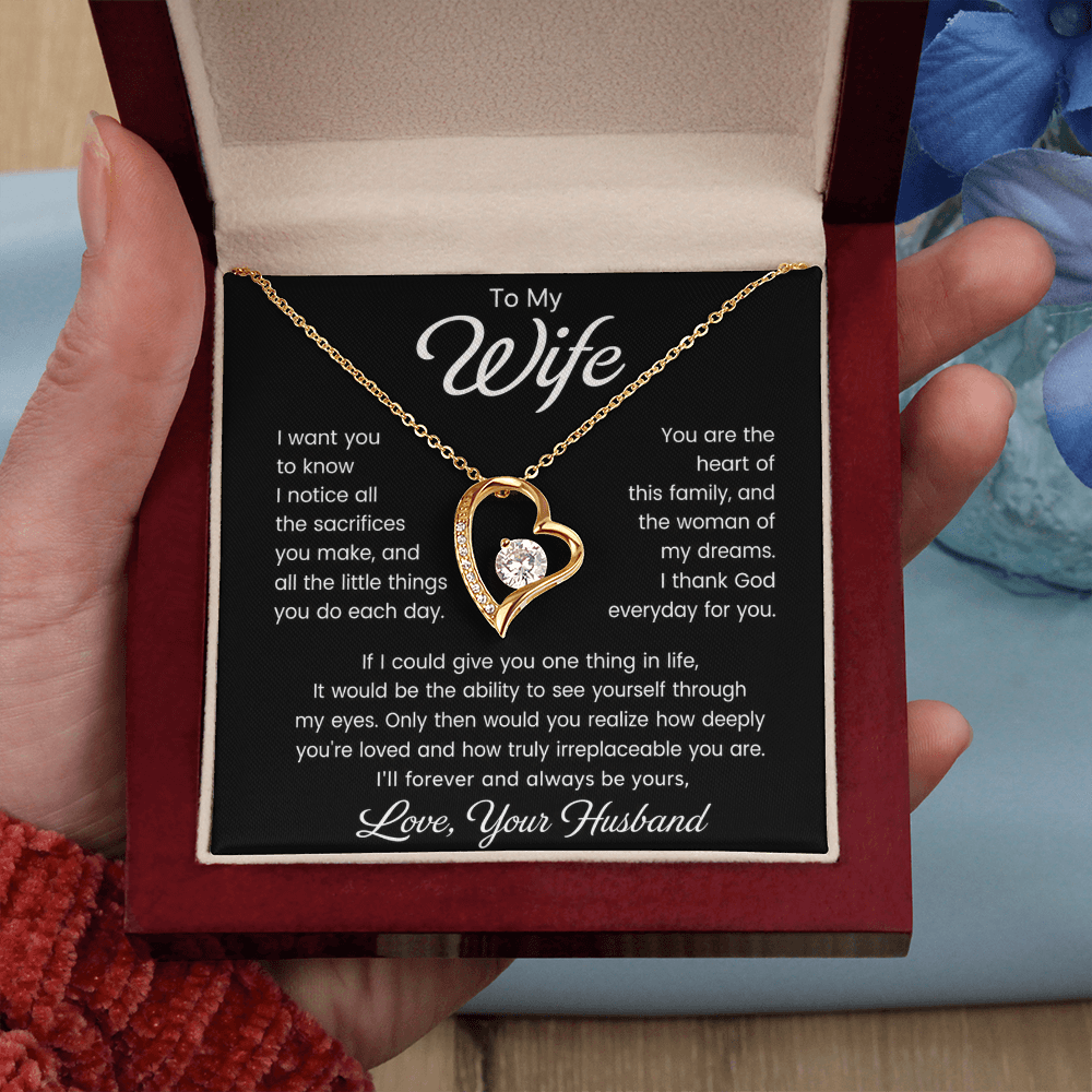 To My Wife – I Thank God for You - Forever Love Necklace