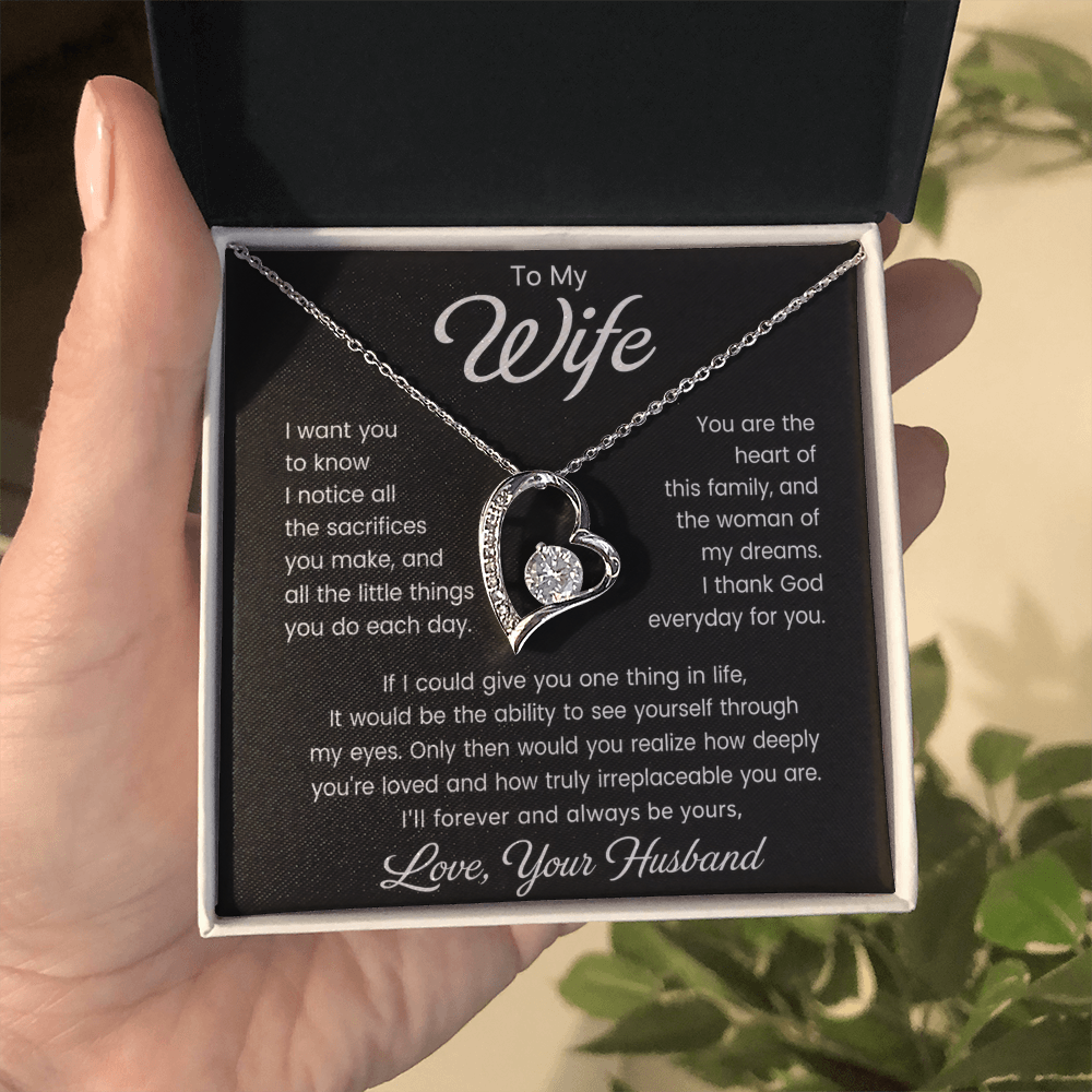 To My Wife – I Thank God for You - Forever Love Necklace
