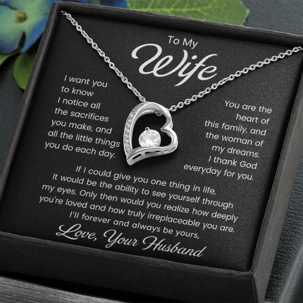 To My Wife – I Thank God for You - Forever Love Necklace