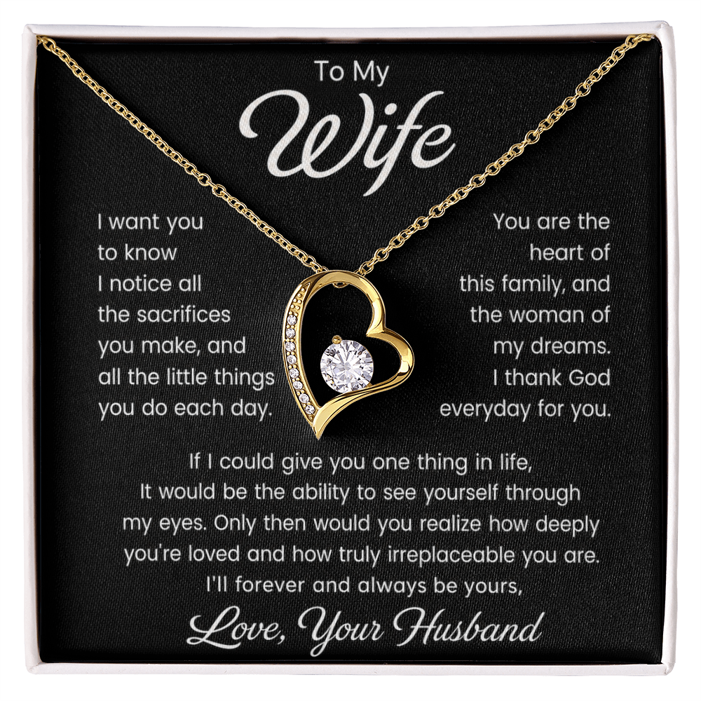 To My Wife – I Thank God for You - Forever Love Necklace