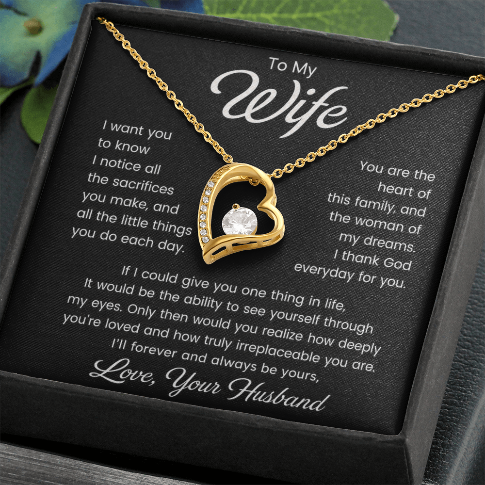 To My Wife – I Thank God for You - Forever Love Necklace